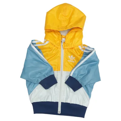 Träningsjacka (Gul, Blå, Vit) från Adidas Polyester