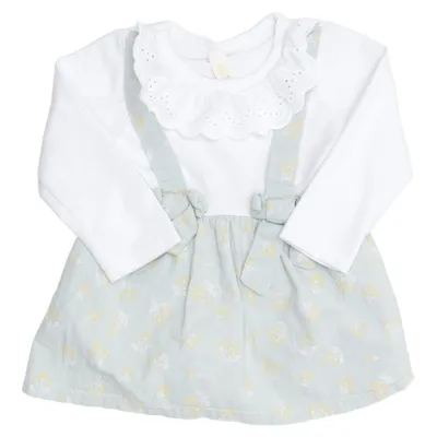 Jurk (Wit, Groen, Geel) van Jojo Maman Bébé Katoen, Polyester