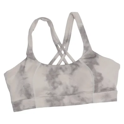 Sports bra (Gray, Beige) from Oace Elastane, Polyamide