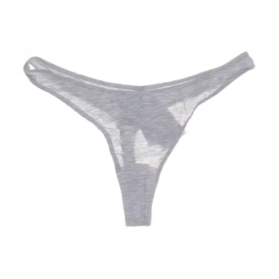 Thongs (Gray) from H&M Cotton, Elastane, Viscose