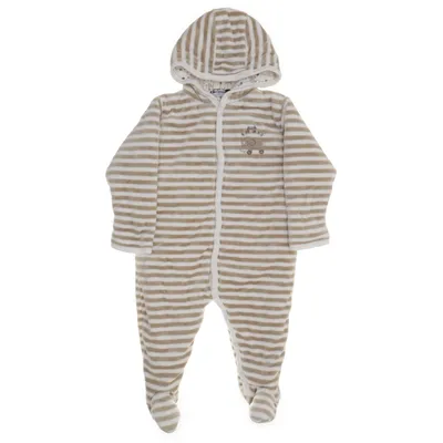 Overall (White, Brown) from Fixoni Cotton, Polyester
