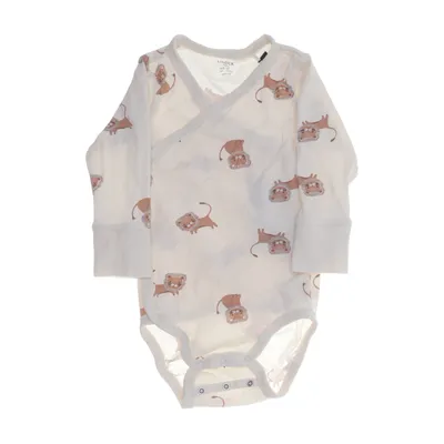 Body (Beige, Brun) fra Lindex Baby Bomuld, Elastan