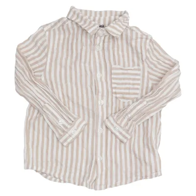 Skjorte (Beige, Hvid) fra Rikiki Bomuld