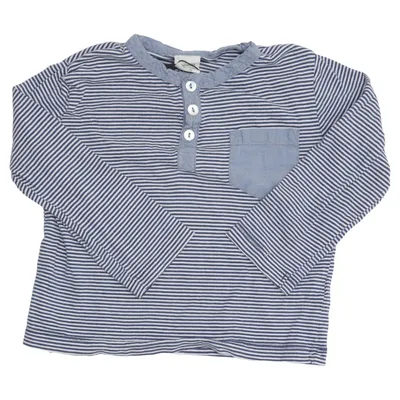 Henley shirt (Blue, White) from Alana Organic cotton