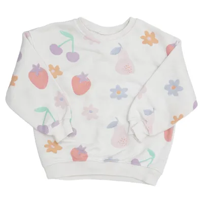 Sweatshirt (White, Multicolored) from Zara