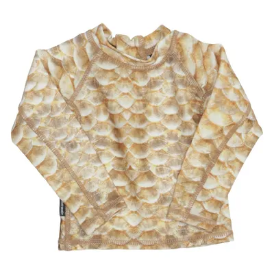 Badtröja (Gul, Vit, Brun) från Molo Swim Elastan, Polyester