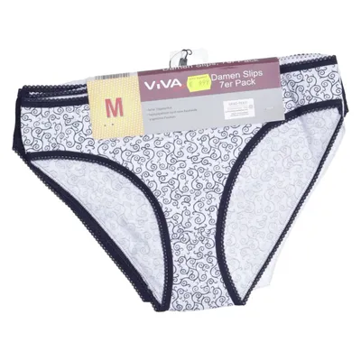 Panties (White, Blue) from Viva Cotton, Polyester