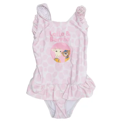 Badedragt (Pink, Hvid) fra Lollo & Bernie Elastan, Polyester
