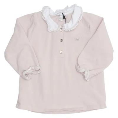 Blus (Rosa, Vit) från Livly Bomull, Elastan