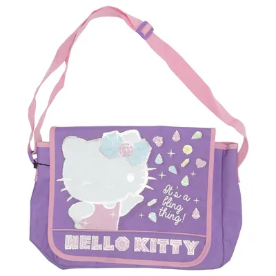 Axelremsväska (Lila, Rosa, Flerfärgad) från Hello Kitty Polyester