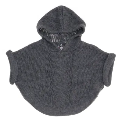 Kortærmet Hættetrøje (Grå) fra Zara Knitwear Akryl, Uld