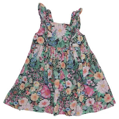 Dress (Blue, Multicolored) from H&M x Angela McKay Cotton