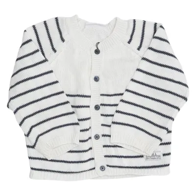 Cardigan (Wit, Blauw) van Lindex Baby Katoen