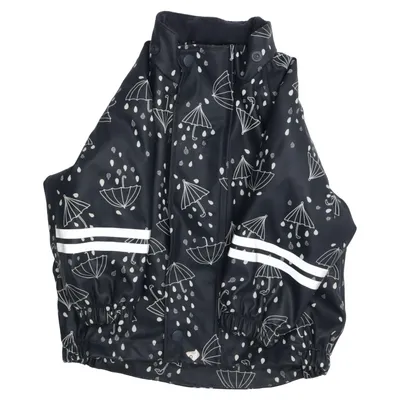 Regnjacka (Svart, Vit) från Kaxs by KappAhl Polyester, Polyuretan