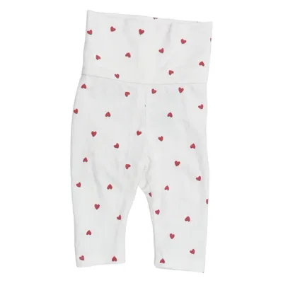 Leggings (Hvid, Rød) fra Lindex Newborn Bomuld, Elastan