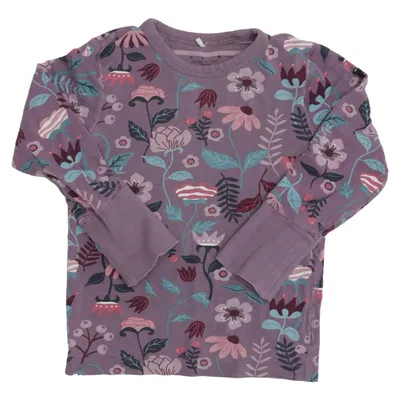 Long sleeve T-shirt (Purple, Multicolored) from Polarn O. Pyret Elastane, Organic cotton