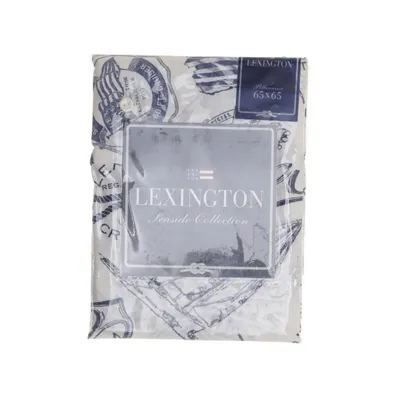 Kussensloop (Wit, Blauw) van Lexington