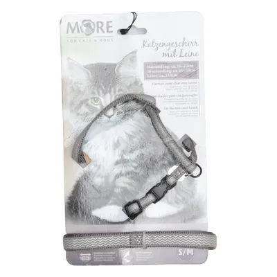 Harnais pour chat (Gris) de More Polyamide