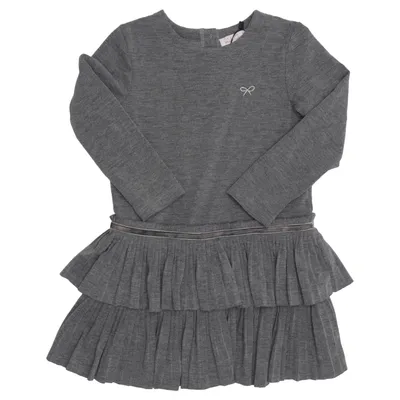 Robe (Gris) de Lili Gaufrette Élasthane, Polyester, Viscose