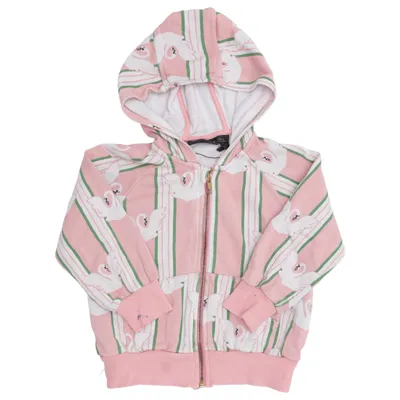 Hoodie (Pink, White, Green) from Mini Rodini Organic cotton