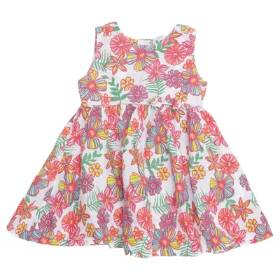 Robe (Blanc, Multicolore) de Bubblegum Coton