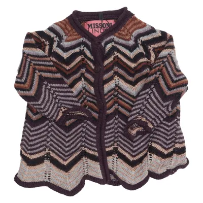 Cardigan (Lila, Bruin, Meerkleurig) van Missoni Lindex Angora, Katoen, Polyamide, Viscose
