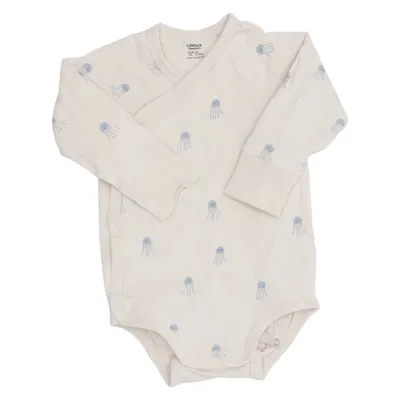Body (Beige, Blå) från Lindex Newborn Bomull, Elastan