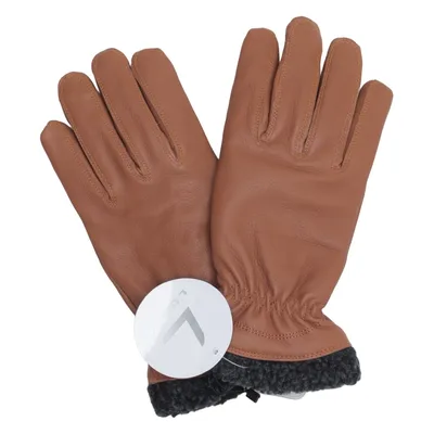 Gants en cuir (Marron) de Luhta Cuir, Polyester