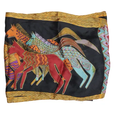 Suit scarf (Black, Multicolored) from Maya Silk