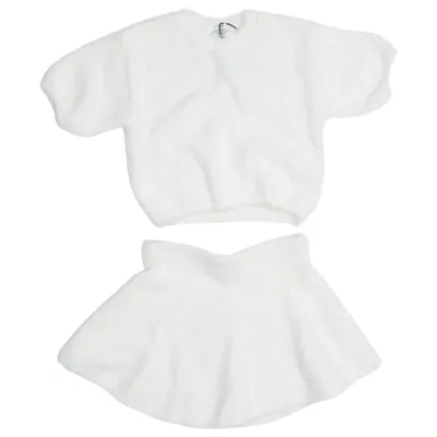Sæt (Hvid) fra H&M Akryl, Elastan, Polyamid