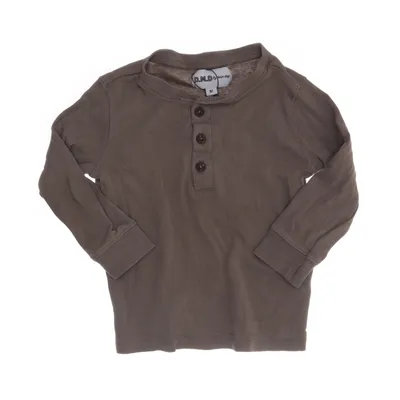 Henley shirt (Bruin) van D.M.D by Denim Day Katoen