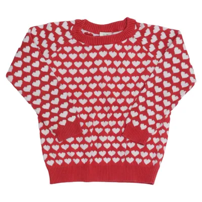 Pull-over (Rouge, Blanc) de Alana Coton biologique