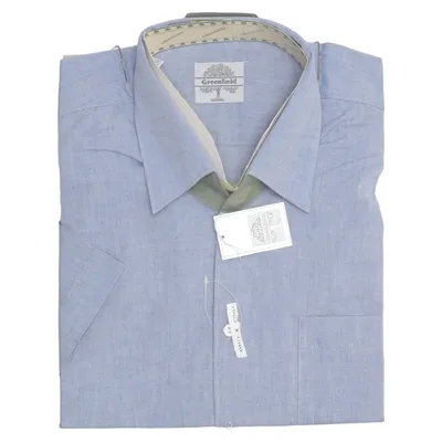 Chemise à manches courtes (Bleu) de Greenfield