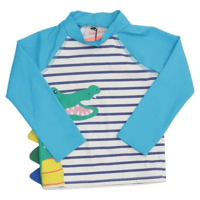 T-shirt de natation (Bleu, Blanc, Multicolore) de Baby Boden Élasthane, Polyamide, Polyester