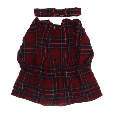 Jurk (Rood, Meerkleurig) van Lindex Baby Katoen