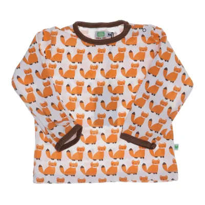 Långärmad t-shirt (Vit, Orange, Brun, Flerfärgad) från Sture & Lisa Ekologisk bomull