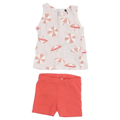 Set (Röd, Rosa) från Lindex Baby Bomull, Elastan