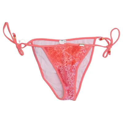 Bikini broekje (Roze, Rood, Meerkleurig) van Barbara Elastaan, Polyamide