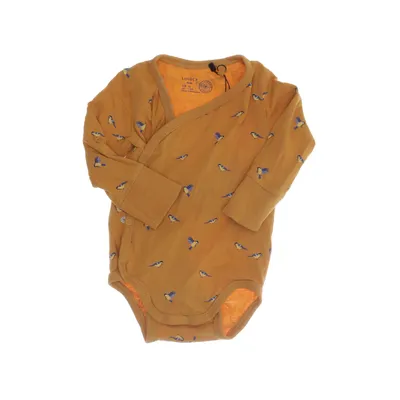 Romper (Geel, Meerkleurig) van Lindex Baby Katoen, Elastaan