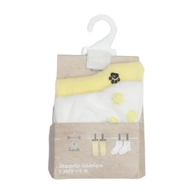 Chaussettes (Jaune, Blanc) de Baby Bear Leon
