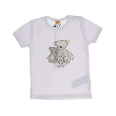 T-shirt (Wit, Bruin) van Steiff Katoen