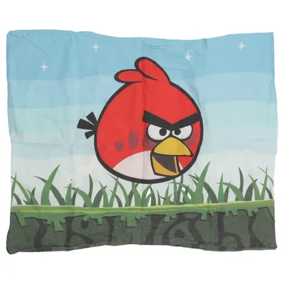 Taie d'oreiller (Multicolore, Bleu) de Angry Birds Coton