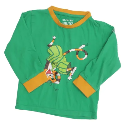 Lange mouwen shirt (Groen, Oranje, Meerkleurig) van Pettson och Findus