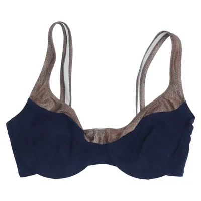 Bikini top (Blue, Brown) from Felina Elastane, Polyamide