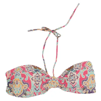 Bikini top (Pink, Multicolored) from Love Culture Elastane, Polyamide