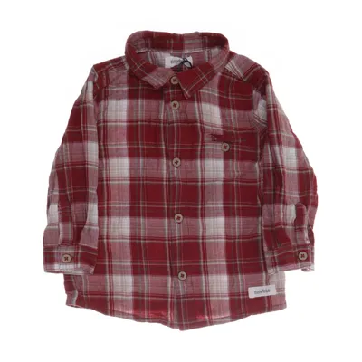 Flanellen overhemd (Rood, Wit, Beige) van Newbie by KappAhl Katoen