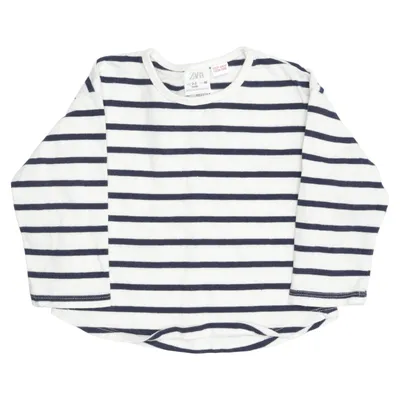 Långärmad t-shirt (Blå, Vit) från Zara