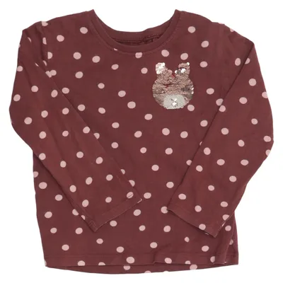 Långärmad t-shirt (Brun, Rosa) från Next Bomull