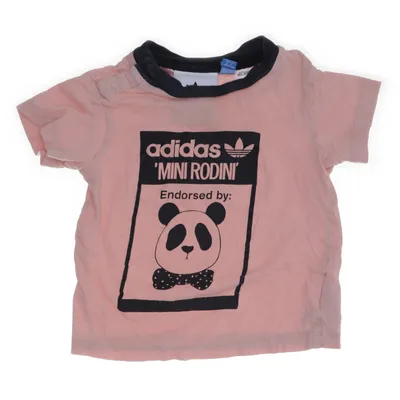 T-shirt (Rosa, Svart) från Adidas Mini Rodini Ekologisk bomull