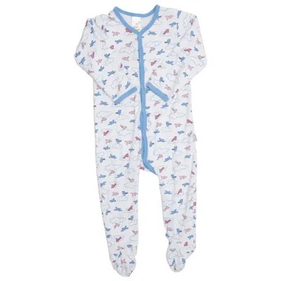 Rompertjes (Wit, Blauw, Roze) van Pusblu Katoen